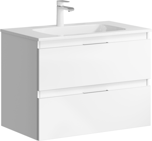 Тумба с умывальником AQWELLA Accent 75 Белый ACC0175W